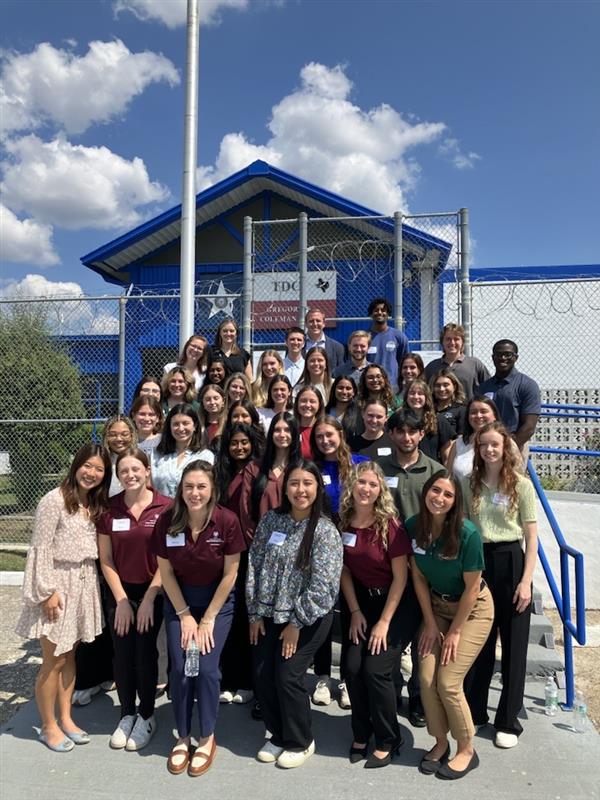 Aggie EWOP students visiting the unit